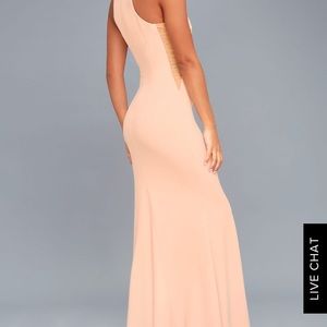 Lulus blush maxi dress BRAND NEW with tags